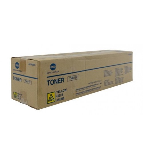 Konica Minolta TN-611Y Toner Cartridge - Yellow